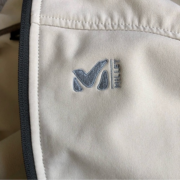 Millet Element Shield Softshell Jacket | cream and grey athletic coat - Picture 4 of 9